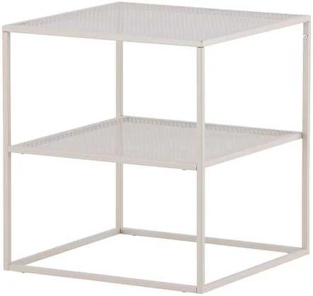 Venture Design Šoninis stalas, „Netz“, 60x55x55 cm, Bežinis