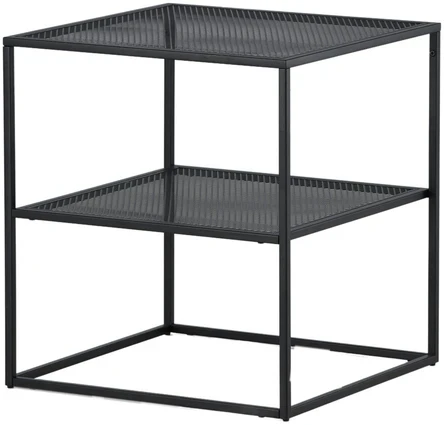Venture Design Šoninis stalas, „Netz“, 60x55x55 cm, juodas