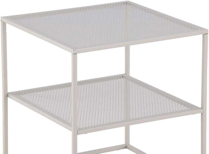 Venture Design Šoninis stalas, „Netz“, 60x55x55 cm, Bežinis