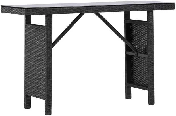 Venture Design Šoninis stalas, Padova, 120x40 cm, Juodas