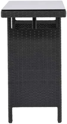 Venture Design Šoninis stalas, Padova, 120x40 cm, Juodas