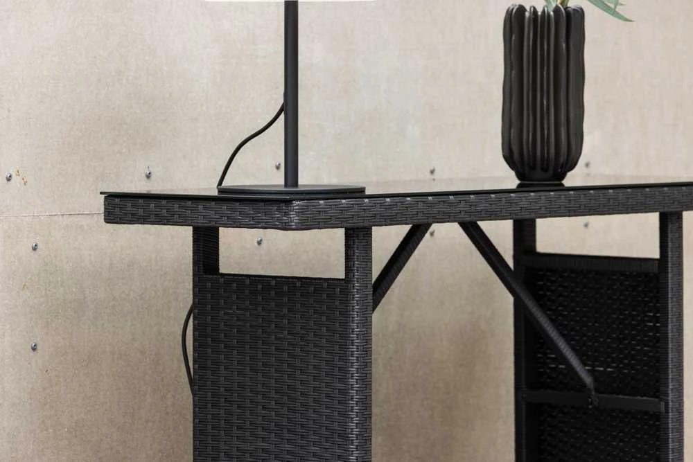 Venture Design Šoninis stalas, Padova, 120x40 cm, Juodas