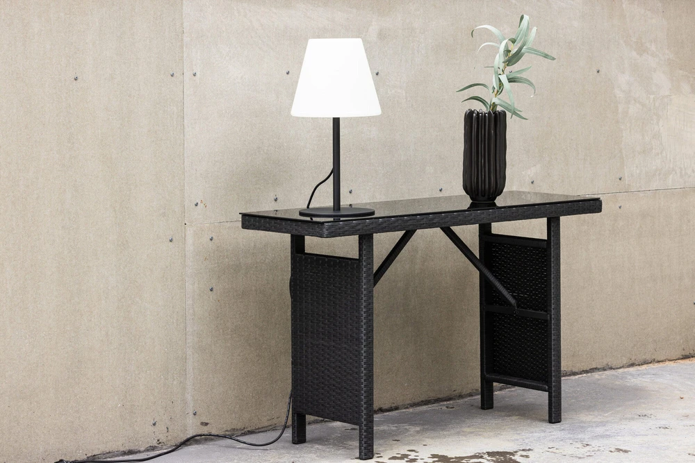Venture Design Šoninis stalas, Padova, 120x40 cm, Juodas