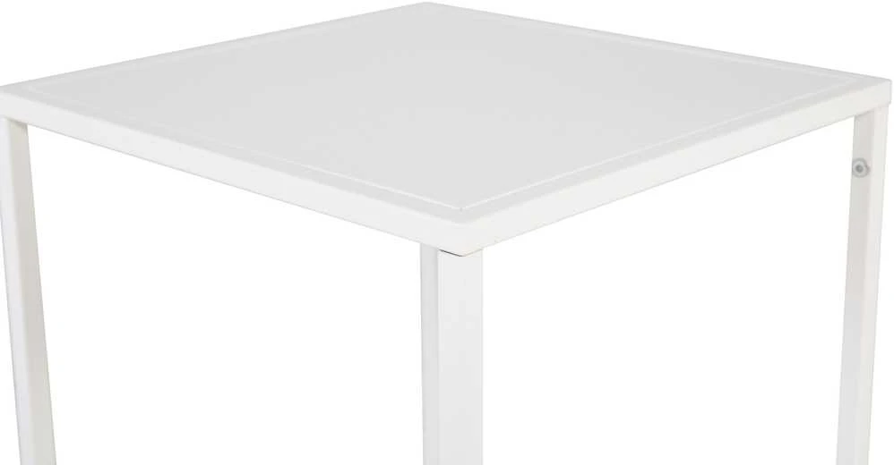 Venture Design Šoninis stalas, Plienas, 38x37 cm, Balta