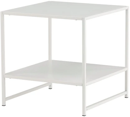 Venture Design Šoninis stalas, plienas, 50x50x50 cm, balta