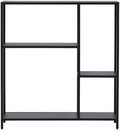 Venture Design Šoninis stalas, Puno, 80x30 cm, Juodas