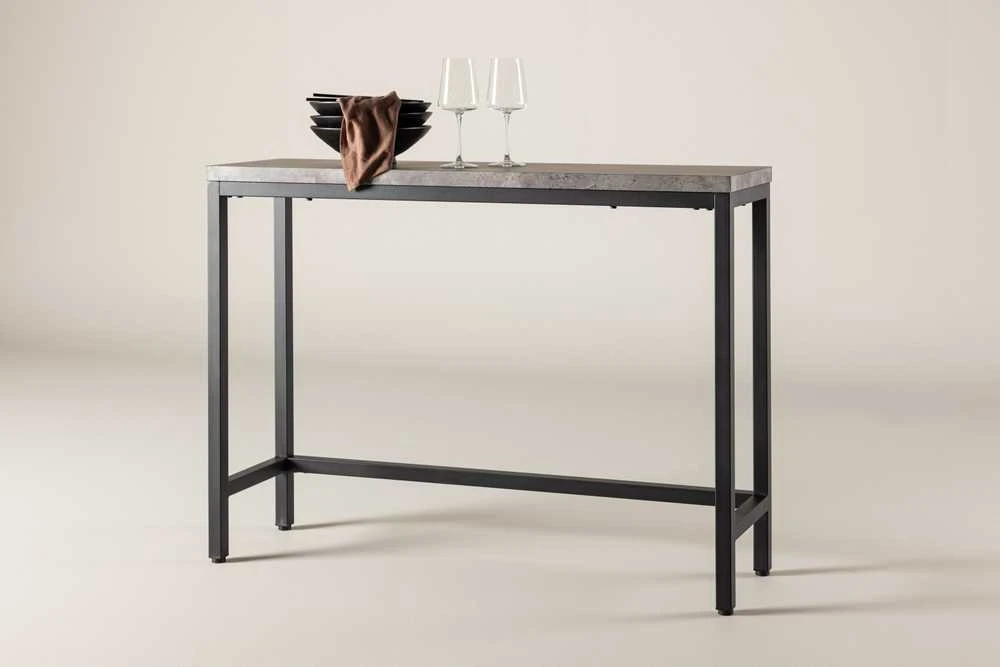 Venture Design Šoninis stalas, Rise, 110x30x80 cm, Juodas