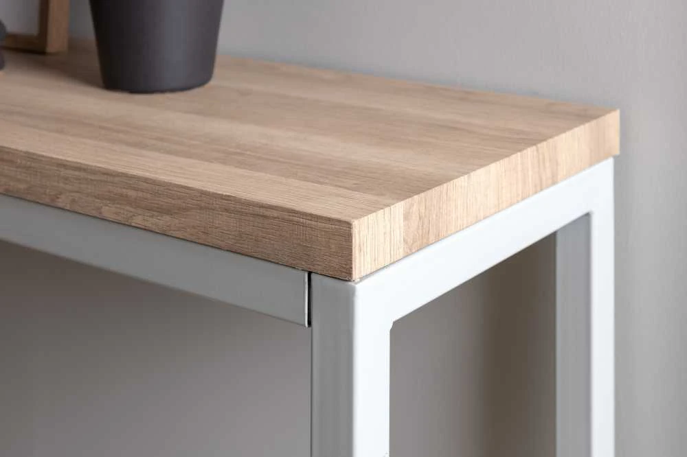 Venture Design Šoninis stalas, Rise, 110x30x80 cm, Pilka