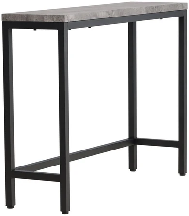 Venture Design Šoninis stalas, Rise, 110x30x80 cm, Juodas