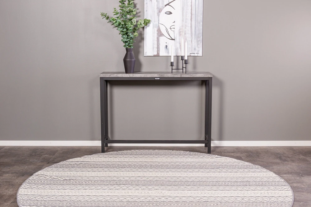 Venture Design Šoninis stalas, Rise, 110x30x80 cm, Juodas
