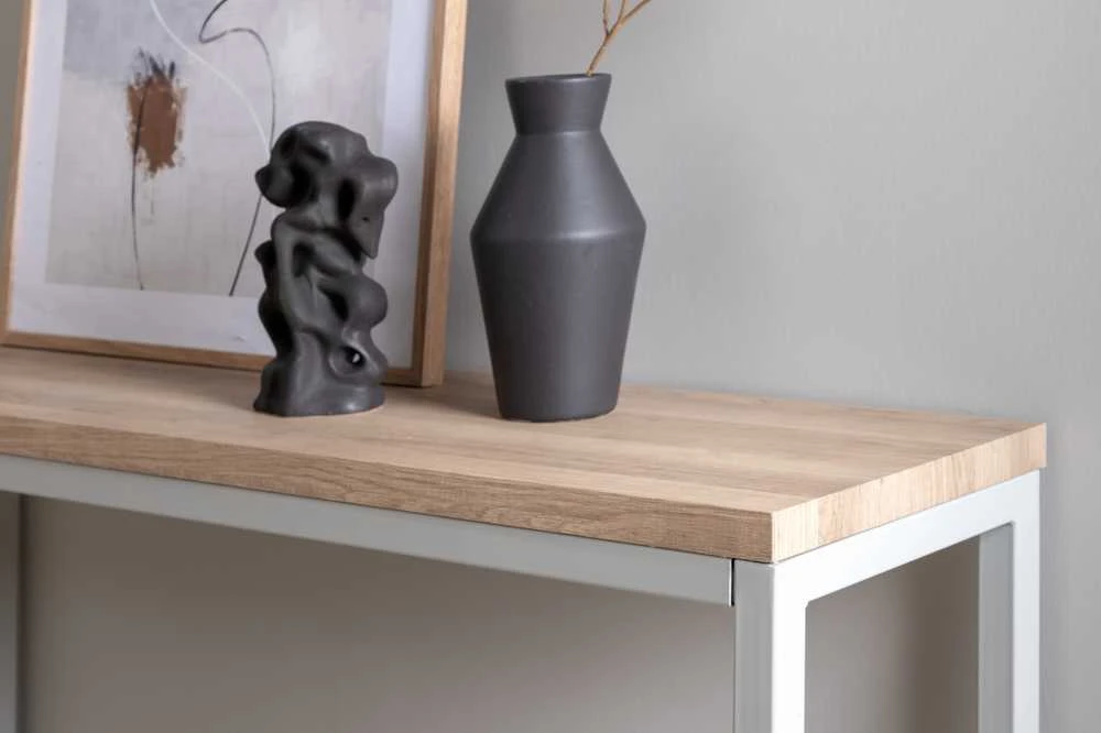 Venture Design Šoninis stalas, Rise, 110x30x80 cm, Pilka