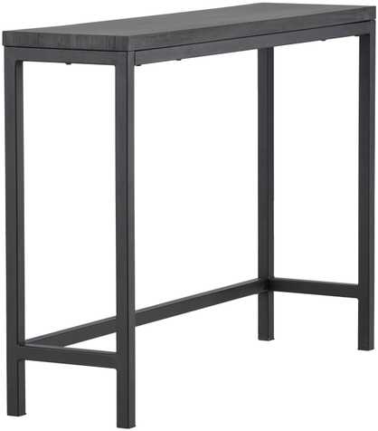 Venture Design Šoninis stalas, Rise, 30x110 cm, Juodas