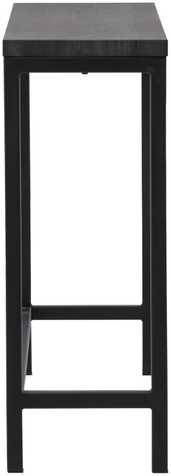 Venture Design Šoninis stalas, Rise, 30x110 cm, Juodas