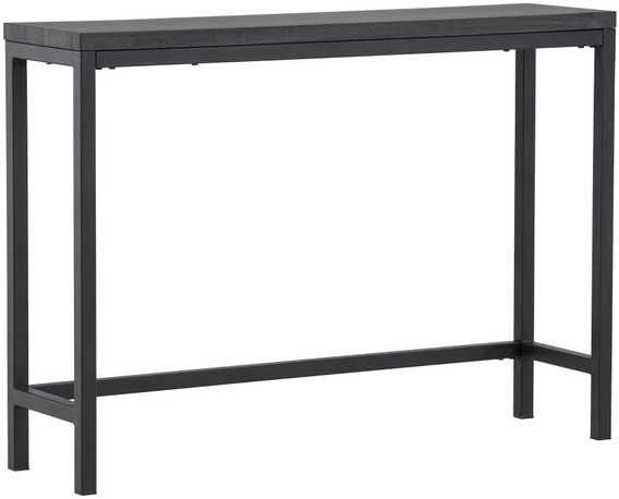 Venture Design Šoninis stalas, Rise, 30x110 cm, Juodas