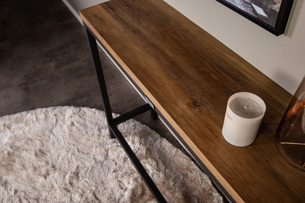 Venture Design Šoninis stalas, Rise Sidobord, 110x30x80 cm, Juodas