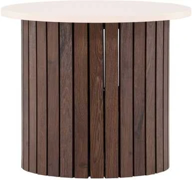 Venture Design Šoninis stalas, Visingsö, ⌀52 cm, Beždžio spalva