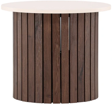 Venture Design Šoninis stalas, Visingsö, ⌀52 cm, Bėžio spalva