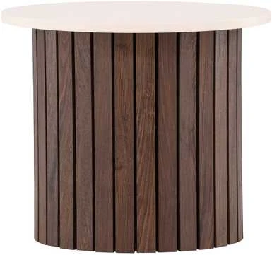 Venture Design Šoninis stalas, Visingsö, ⌀52 cm, Beždžio spalva