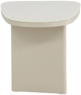 Venture Design Šoninis staliukas Grönvik 70x45x40 cm, smėlio spalvos, stiklas, MDF