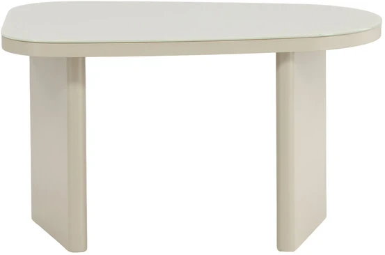 Venture Design Šoninis staliukas Grönvik 70x45x40 cm, smėlio spalvos, stiklas, MDF