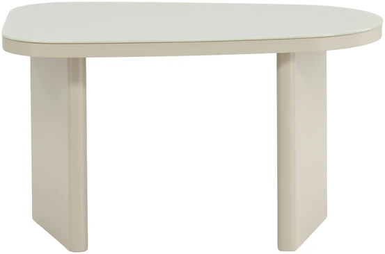Venture Design Šoninis staliukas Grönvik 70x45x40 cm, smėlio spalvos, stiklas, MDF