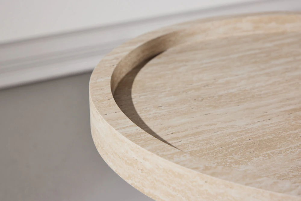Venture Design Šoninis staliukas Krille 60x45 cm Smėlio spalvos