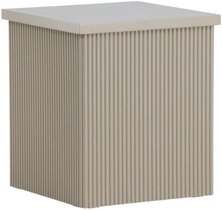 Venture Design Šoninis staliukas Lenox 40x40x45 cm smėlio spalvos MDF