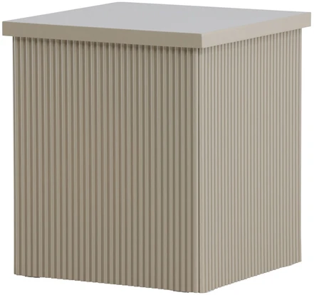 Venture Design Šoninis staliukas Lenox 40x40x45 cm smėlio spalvos MDF