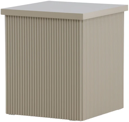 Venture Design Šoninis staliukas Lenox 40x40x45 cm smėlio spalvos MDF