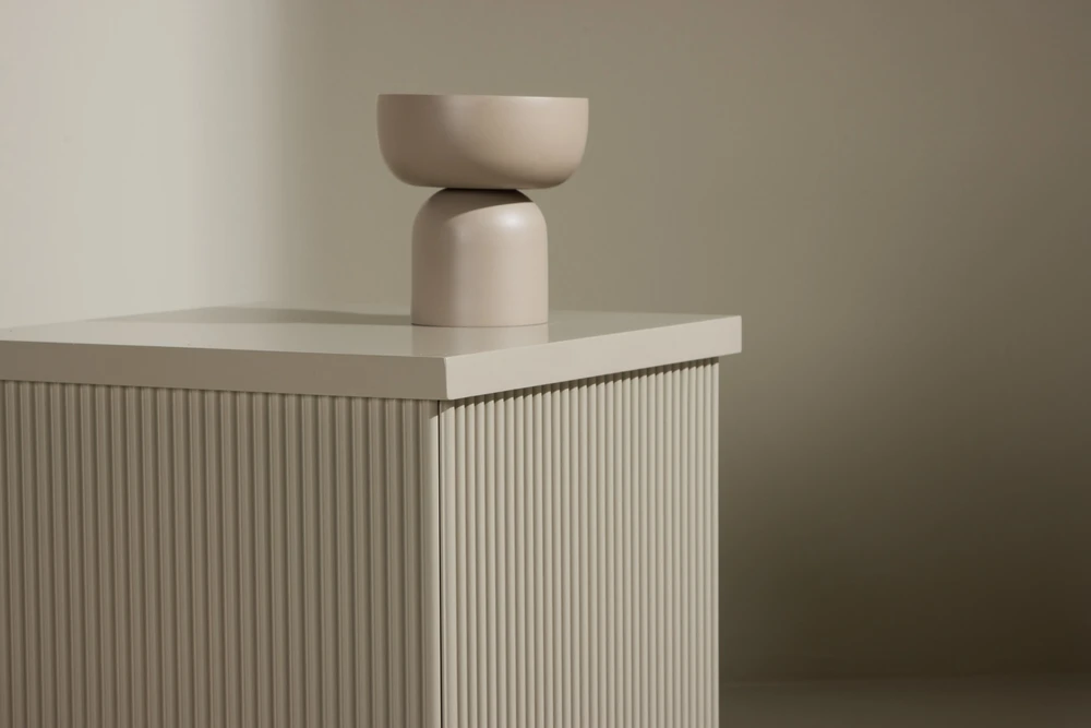 Venture Design Šoninis staliukas Lenox 40x40x45 cm smėlio spalvos MDF