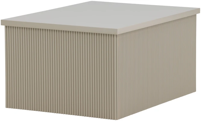 Venture Design Šoninis staliukas Lenox 80x60x40 cm smėlio spalvos MDF