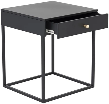 Venture Design Šoninis staliukas, plienas, juodas