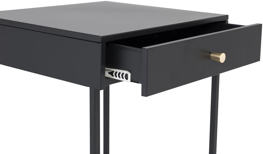 Venture Design Šoninis staliukas, plienas, juodas