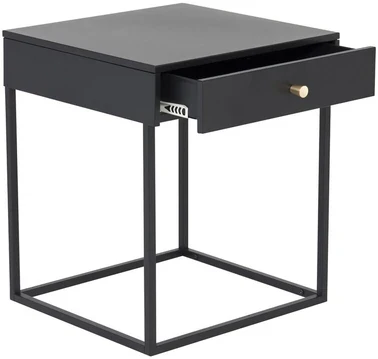 Venture Design Šoninis staliukas, plienas, juodas