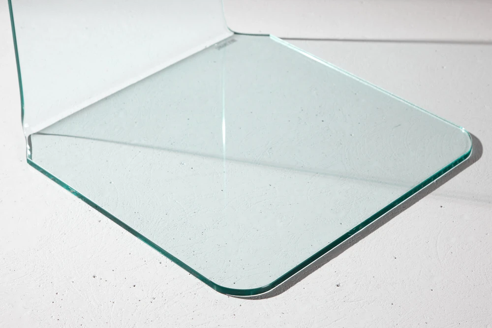 Venture Design Šoninis staliukas Telemark 45x45x53 cm Skaidrus stiklas