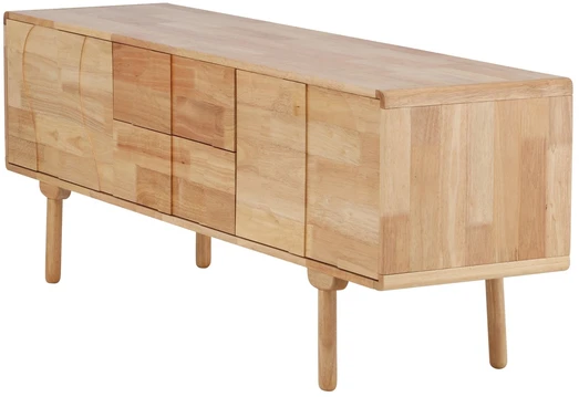 Venture Design Spintelė Skärhamn 180x45x65 cm Guminė mediena Natūrali