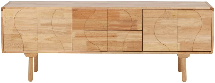 Venture Design Spintelė Skärhamn 180x45x65 cm Guminė mediena Natūrali