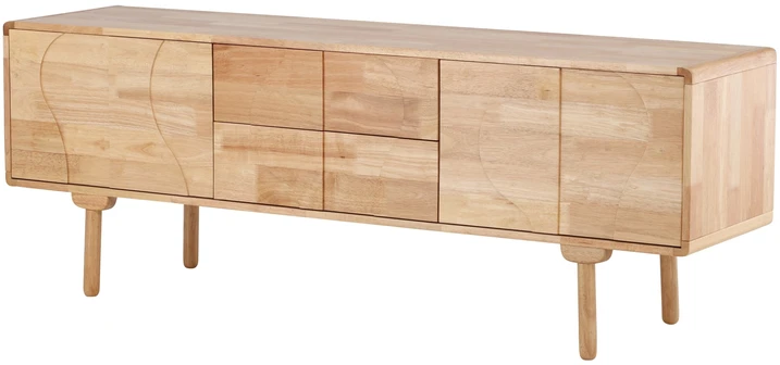 Venture Design Spintelė Skärhamn 180x45x65 cm Guminė mediena Natūrali