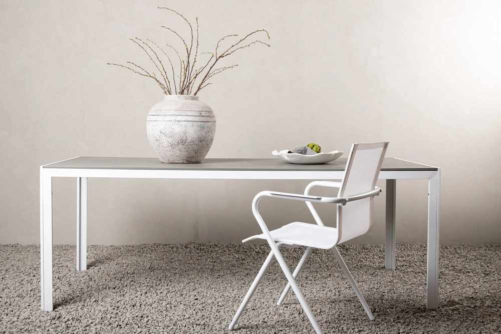 Venture Design Stalas, Break, 205x90 cm, Pilka