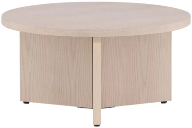 Venture Design Stalas, didelė sofa Saltö, ø85 cm, balintas