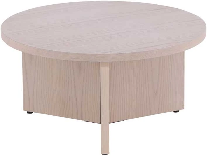 Venture Design Stalas, didelė sofa Saltö, ø85 cm, balintas
