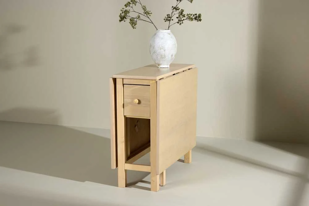 Venture Design Stalas, Edward Drop Leaf, 150x80 cm, baltašviesa