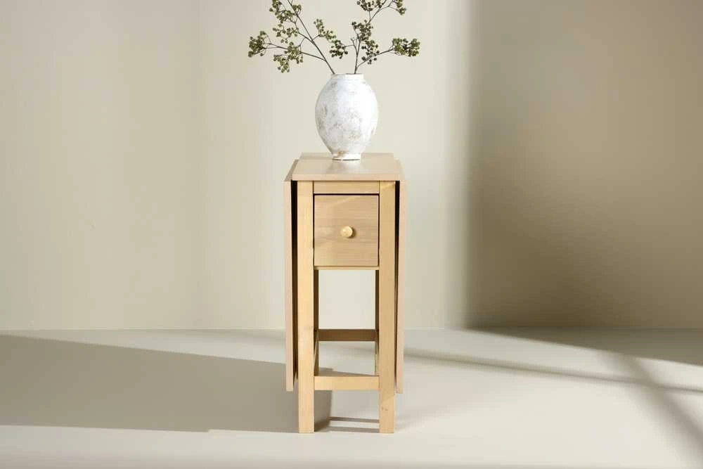 Venture Design Stalas, Edward Drop Leaf, 150x80 cm, baltašviesa