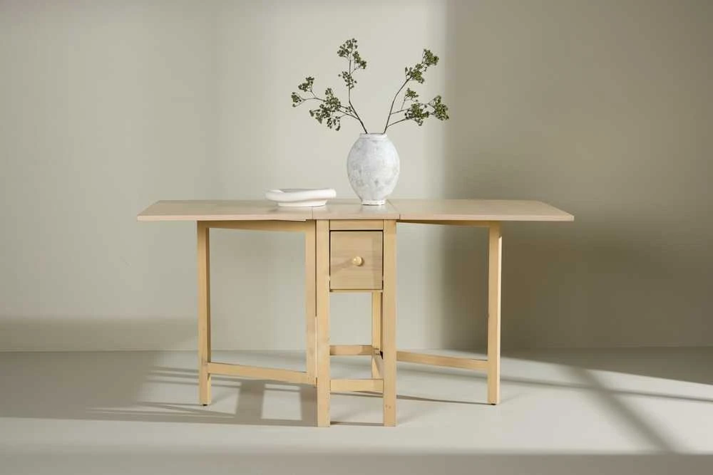 Venture Design Stalas, Edward Drop Leaf, 150x80 cm, baltašviesa