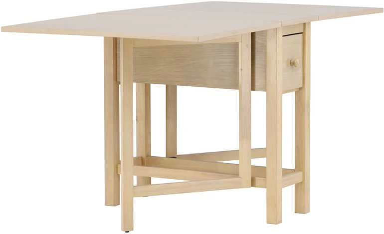 Venture Design Stalas, Edward Drop Leaf, 150x80 cm, baltašviesa