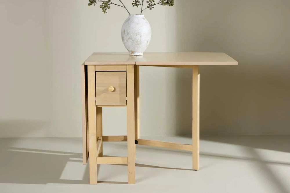 Venture Design Stalas, Edward Drop Leaf, 150x80 cm, baltašviesa
