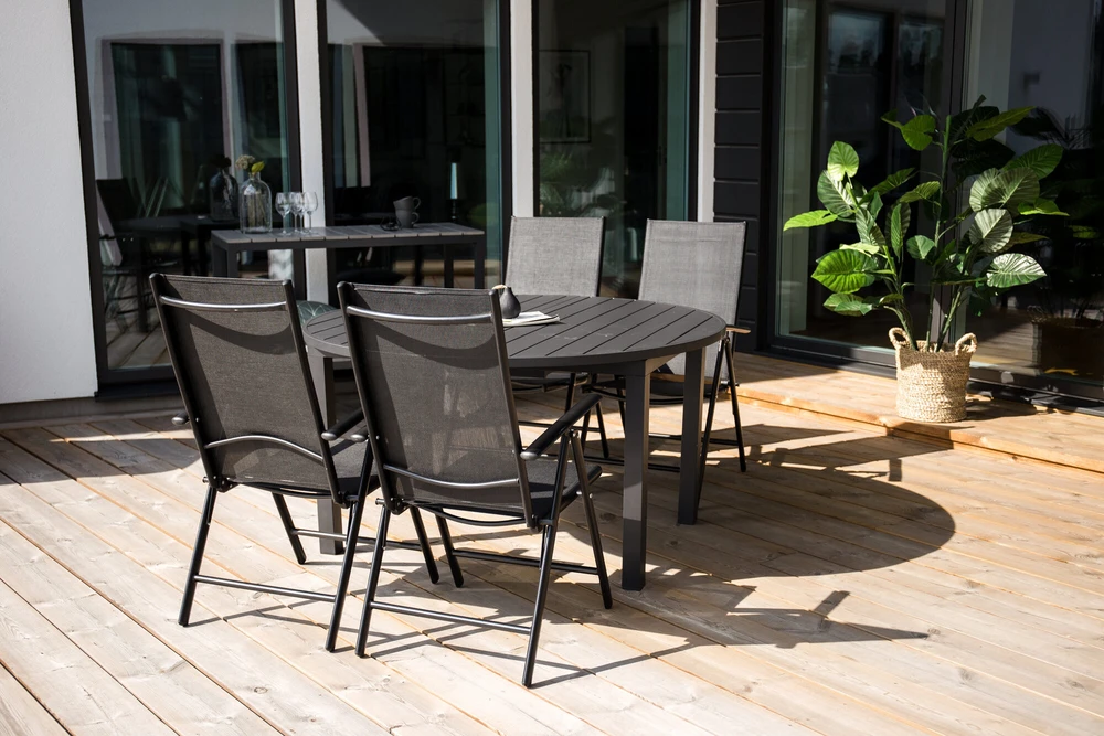 Venture Design Stalas, Marbella, ø140 cm, Juodas