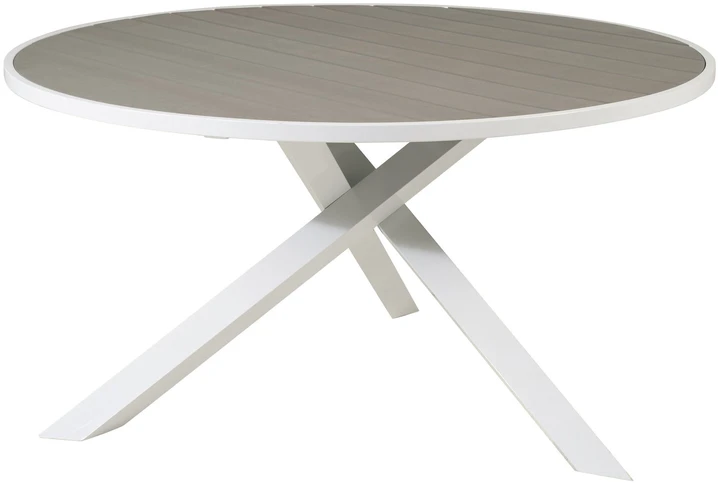 Venture Design Stalas, Parma, ø140 cm, Balta/Pilka