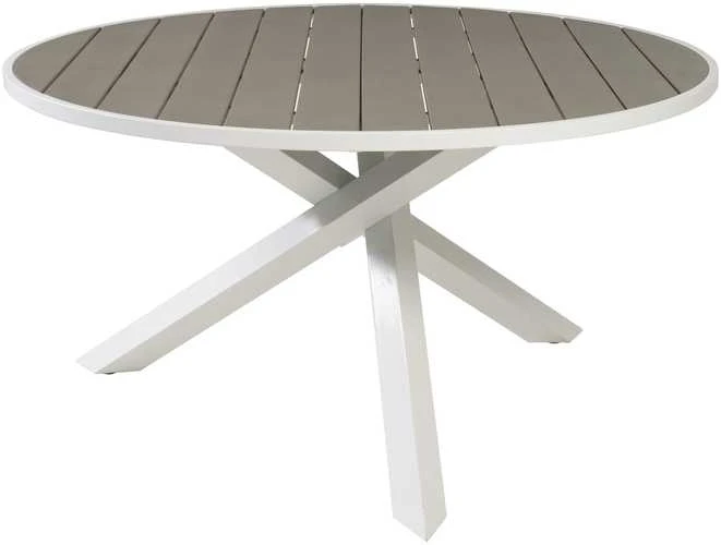 Venture Design Stalas, Parma, ø140 cm, Balta/Pilka