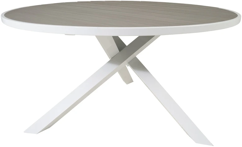 Venture Design Stalas, Parma, ø140 cm, Balta/Pilka